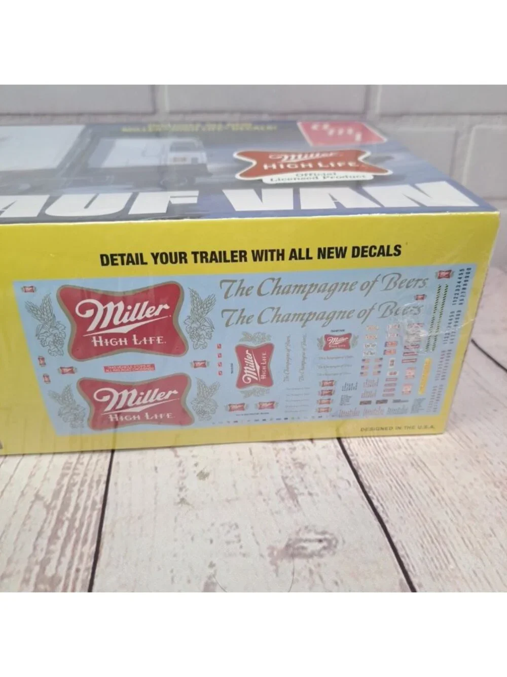 AMT FB Beaded Panel Fruehauf Van Miller High Life Trailer 1:25 Model Kit NIB 19